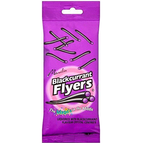 Liquorice Flyers With Blackcurrant Centre 12 x 90gm Pack